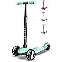 Sawyer - Patinete Ajustable Ruedas LED - Niños 2 a 8 Años (Mint)